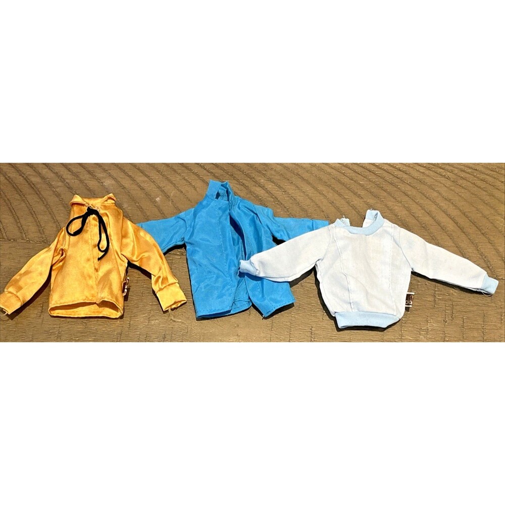 Vintage Jordache Barbie Doll Clothes 11" Shirts Tops